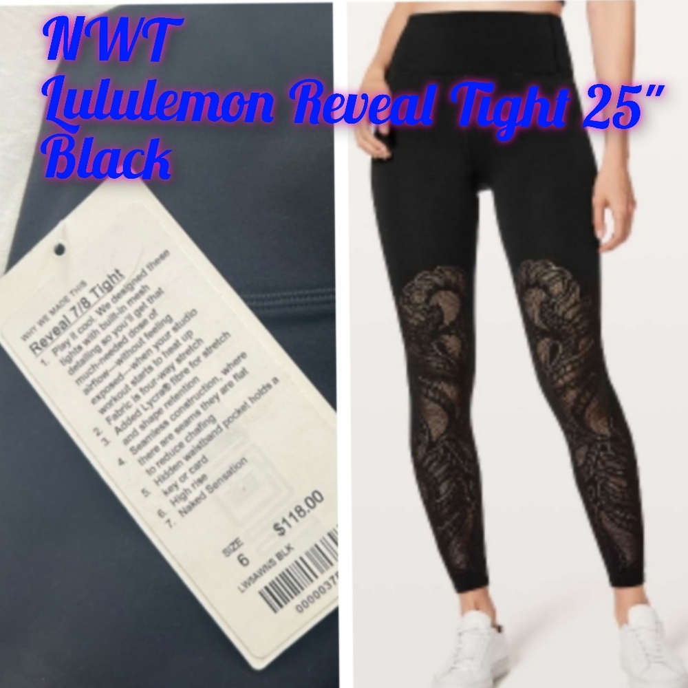 NWT 🍋 LULULEMON 🍋 Align  25" black Size 6